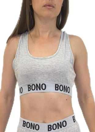 Bono топ + лосини жіночі 950119 колір сірий світла резинка