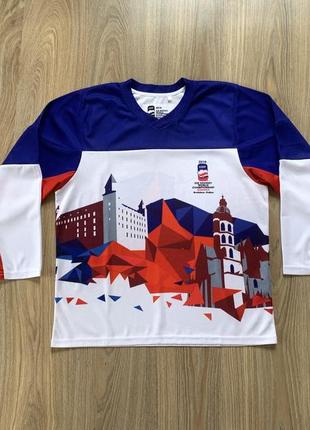 Мужская хоккейная футболка джерси slovakia ice hockey world championship