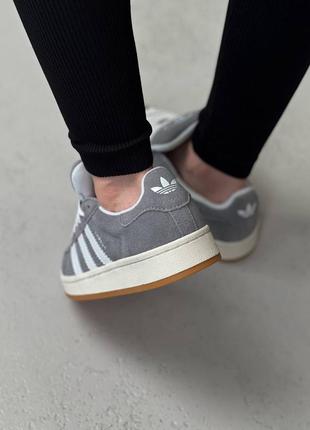 Кросівки adidas campus grey white5 фото