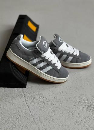 Кроссовки adidas campus grey white6 фото