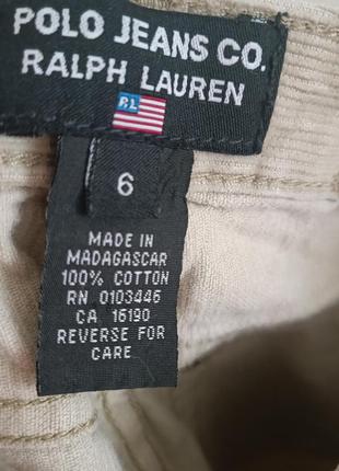 Детские вельветовые джинсы polo ralph lauren 100% cotton5 фото