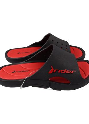 Шльопанці чоловічі rider чорні резинові, 45