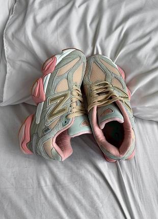 Кросівки new balance 9060 × joe freshgoods baby shower inside voices blue pink1 фото