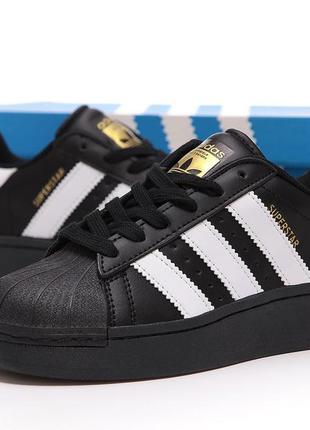 Кеди adidas superstar xlg black2 фото