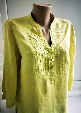 Красивая блуза из льна marks & spencer3 фото
