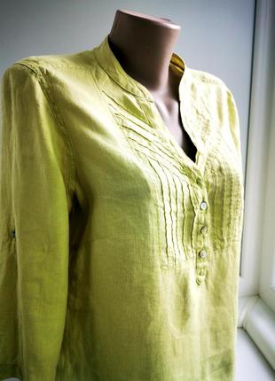 Красивая блуза из льна marks & spencer5 фото