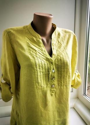Красивая блуза из льна marks & spencer7 фото