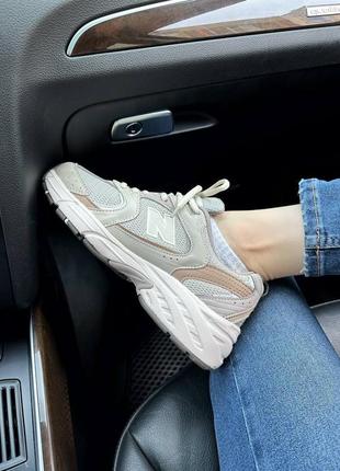 Женские new balance 530 beige8 фото