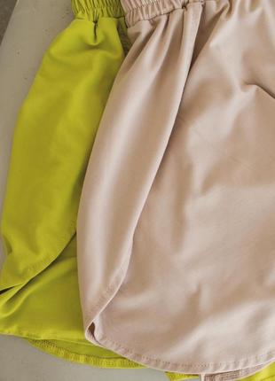 Комплект літній костюм спідниця-шорти + боді4 фото