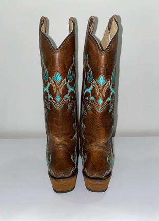Женские кожаные ковбойские сапоги казаки circle g western made in mexico