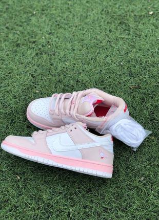 Женские кроссовки nike sb dunk pink bird3 фото