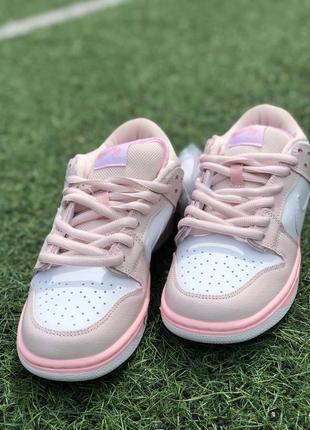 Женские кроссовки nike sb dunk pink bird4 фото