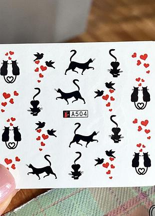 Водная наклейка-слайдер для маникюра