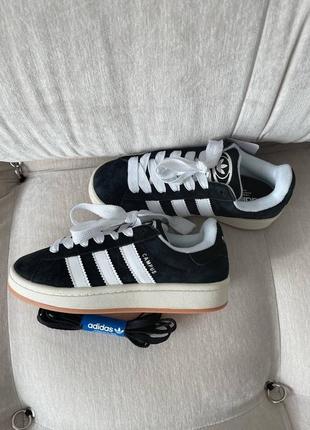 Женские кроссовки adidas campus oos black premium