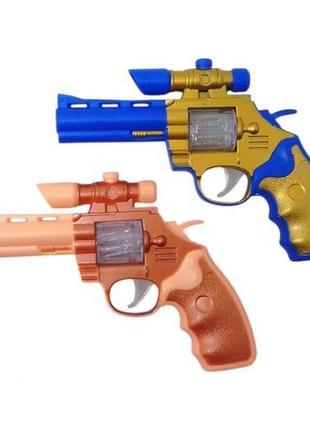 Револьвер на батарейках, свет, звук