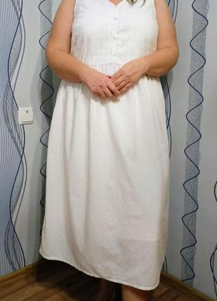 Сукня вільного крою, бавовняна сукня4 фото
