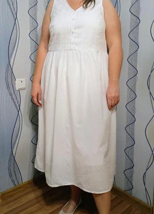 Сукня вільного крою, бавовняна сукня5 фото