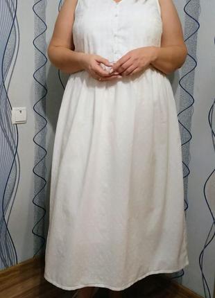 Сукня вільного крою, бавовняна сукня3 фото