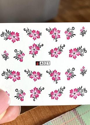 Водная наклейка-слайдер для маникюра