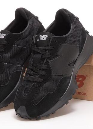 Кросівки new balance all black1 фото