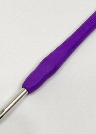 Крючок для вязания sindtex #5 с мягкой ручкой