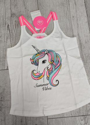 Майка топ із єдинорогом cool club 134 см