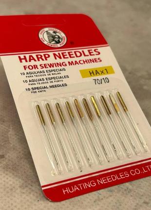 Иглы для бытовых швейных машин harp needles 70 -10 шт