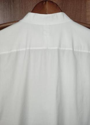 Білосніжна котонова сорочка / блуза cos (бавовна, еластан)9 фото