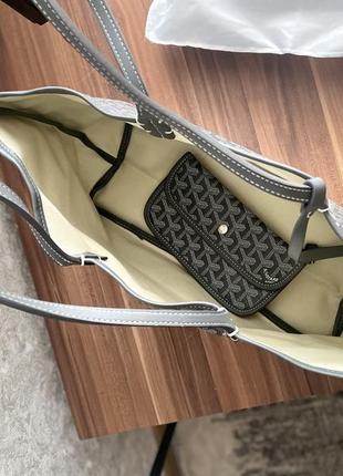 Красива стильна сумка шоппер goyard saint louis pm tote bag3 фото