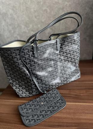 Красива стильна сумка шоппер goyard saint louis pm tote bag2 фото
