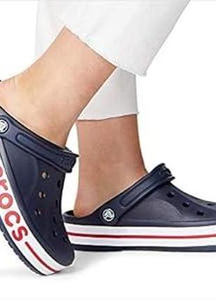 Сабо crocs bayaband clog navy pepper сабо чоловічі крокс темно-сині.