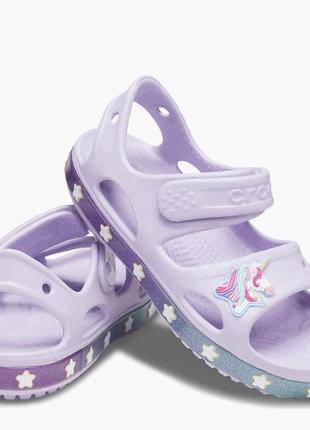 Детские сандалии crocs girls fun lab unicorn charm sandal6 фото