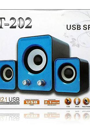 Музыкальные колонки для компьютера 2.1 ft-202