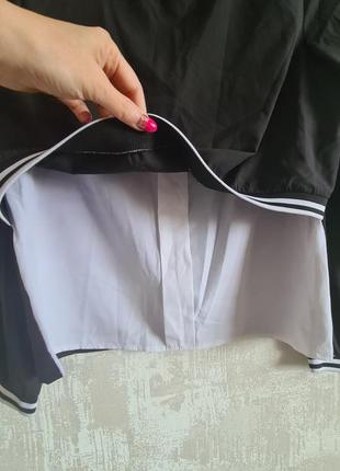 Сорочка блуза в спортстилі лонгслив легка біла чорна7 фото