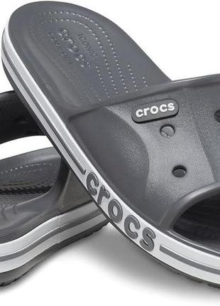 Crocs bayaband slide шльопанці крокс чоловічі сірі, оригінал.