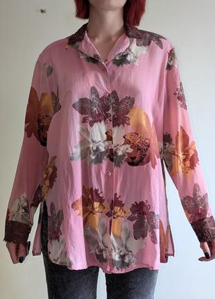 Интересная рубашка в пижамном стиле ulla popken 80s