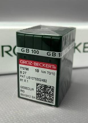 Голки для промислових оверлоків groz beckert в27 gebedur №70-rg