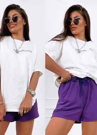 Распродажа 🔥🔥🔥
летний женский футболка/шорты🔝🔥
 •мод# 251

 тканина :
футболка - турецкий кулир шорты - турецкая двухнить7 фото
