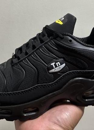 Модні термо кросівки в стилі  nike tn black grey термо кросовки в стиле найк тн чёрные и серые