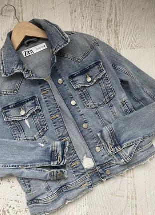 Джинсова курточка zara