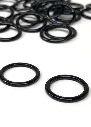 10 шт. - черный 1,2 см регулятор (металл) для бретелей бюстгальтера (кольцо)1 фото