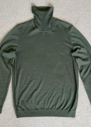 Hugo boss merino гольф водолазка свитер р. l/m