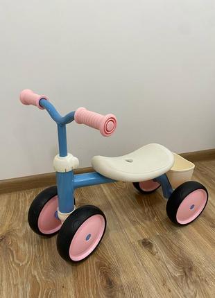 Велобег четырехколесный беговел rookie ride smoby велосипед1 фото