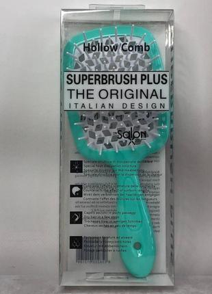 Щетка-расческа пластиковая super brush цвет 20034 фото