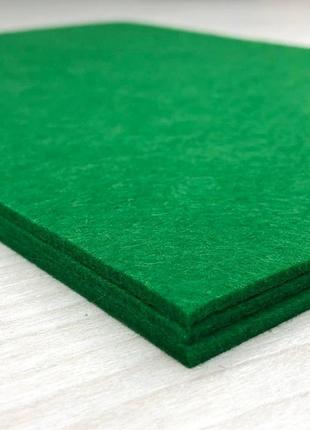 Жесткий фетр, плотный, 3 мм, 20х30 см, цвет - зеленый с53