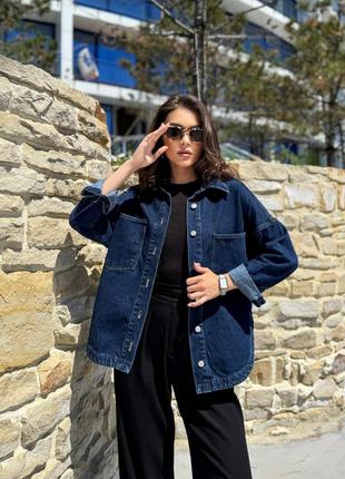 Джинсова сорочка жіноча