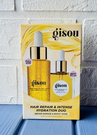 Gisou лимитированный набор hair repair & intense hydration duo