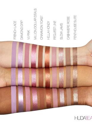 Жидкие тени huda beauty matte &amp; metal melted eyeshadows