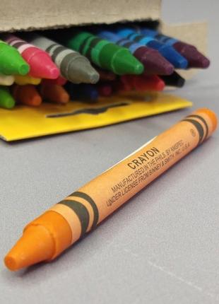 Карарандаши восковые смывающющиеся 24 цвета crayola1 фото