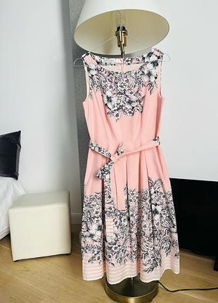 Хорошее платье laura ashley 72% коттон / 28% шелк